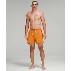 Lululemon Active Swim Short Autumn Orange / Roasted Orange Size XL